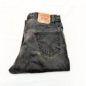 Levi's Men's 550 Charcoal Gray Denim Jeans Straight Leg Zip Fly Size 36 x 30